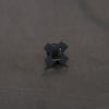 Parts of Four Plus Earring Series Collection Handmade Cross Earrings PS4-1035-2-KA+DIA-0 12mm Black Silver+Diamond PPOF23